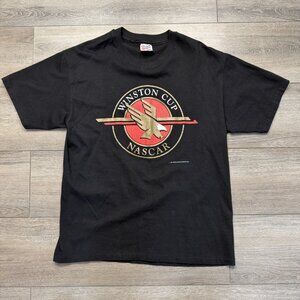 Vintage 1993 NASCAR Winston Cup T-Shirt Hanes Heavyweight Men’s Large Black